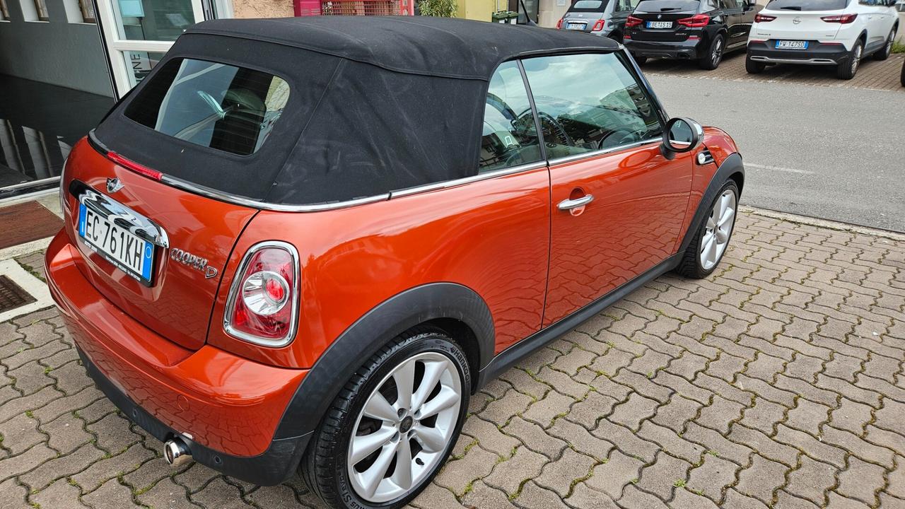 MINI Cooper D Cabrio 1.6 112cv PELLE - SENSORI-CRUISE