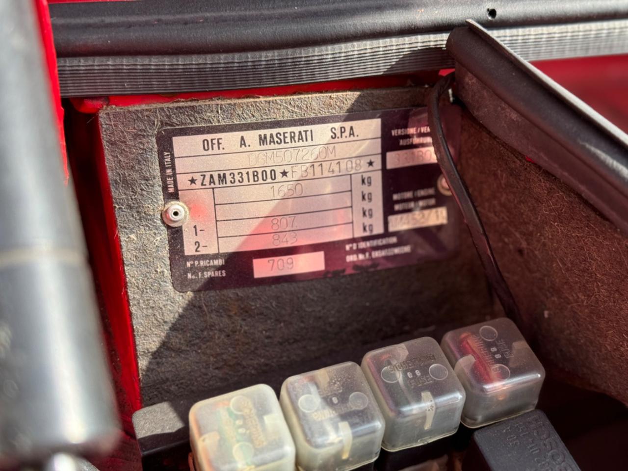 Maserati Biturbo S - TARGA ORO