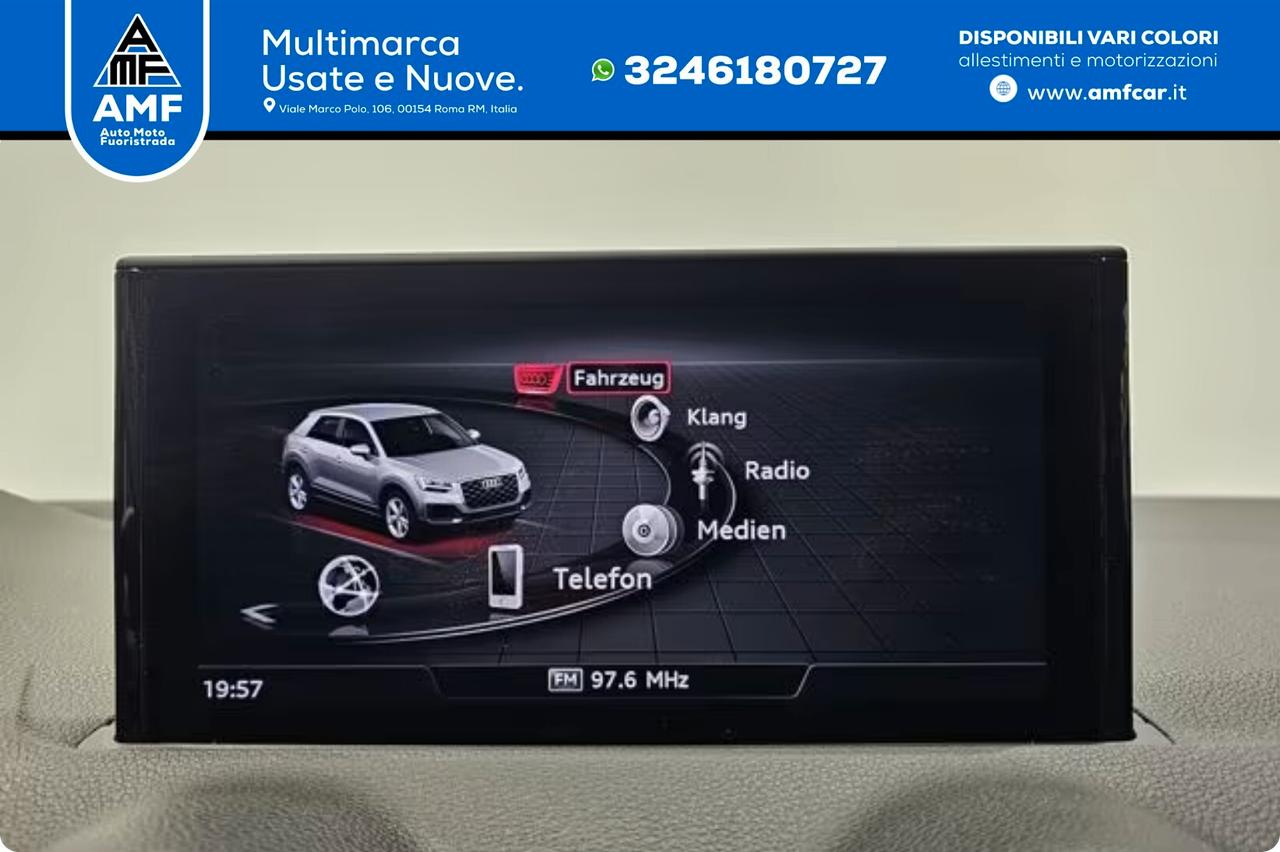 Audi Q2 35 TFSI Telecamera virtuale Riscaldatore ausiliario Sedili sportivi