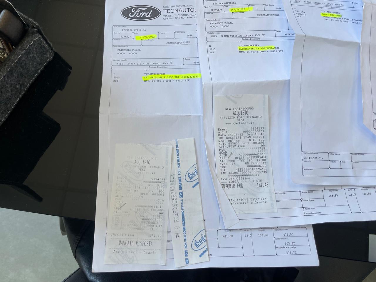 Ford B-Max 1.6 TDCi 95 CV Titanium FULL OPTIONAL - TAGLIANDI CASA MADRE