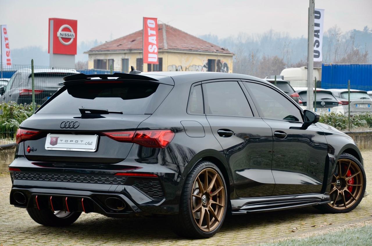 AUDI RS3 SPORTBACK 2.5 TFSI QUATTRO S-TRONIC 400cv, CARBOCERAMICA, GARANZIA UFF AUDI, UNICOPROPRIETARIO, UFF ITALIANA, BANG&OLUFSEN, MATRIX, PERMUTE