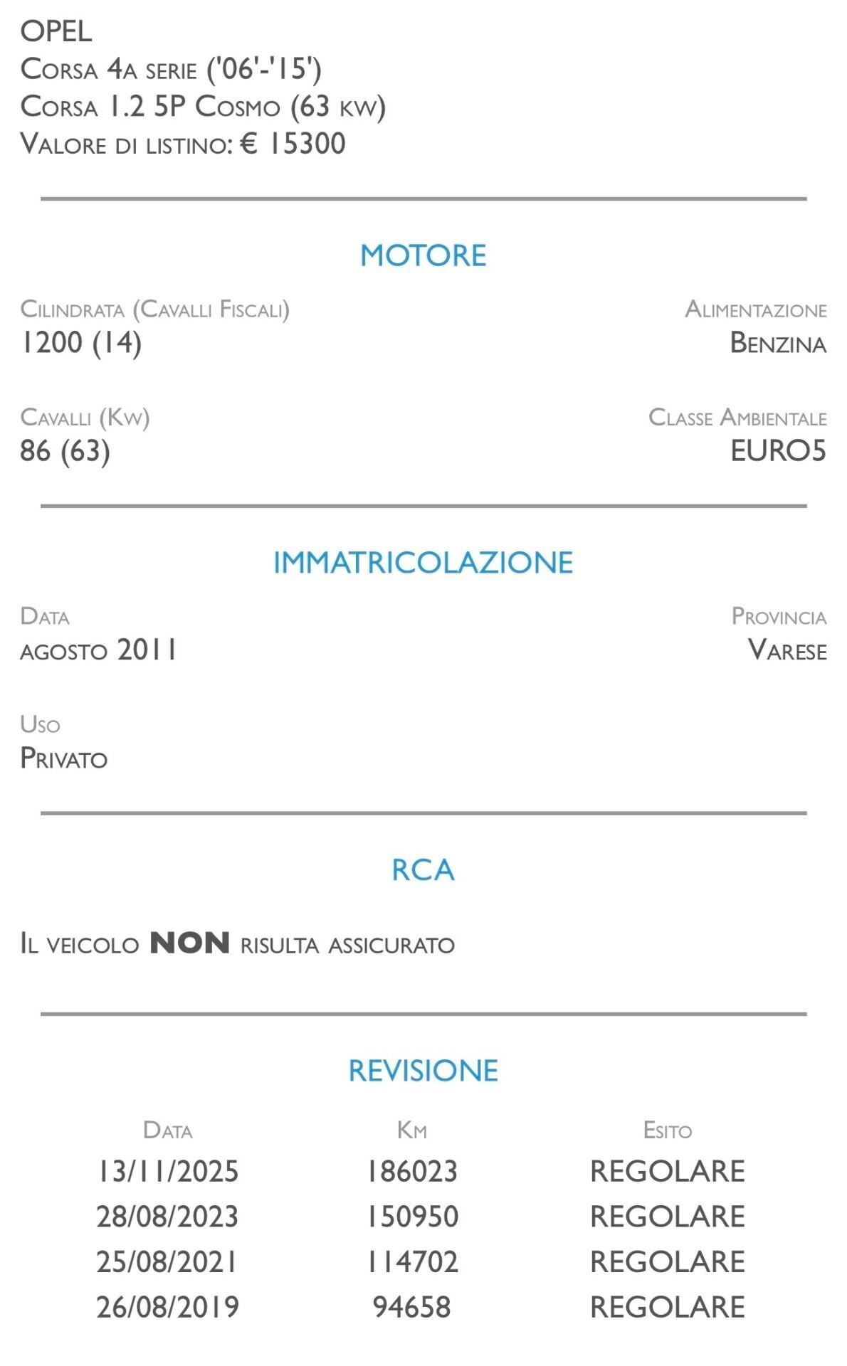Opel Corsa 1.2 5 porte Cosmo - IDEALE PER NEOPATENTATI