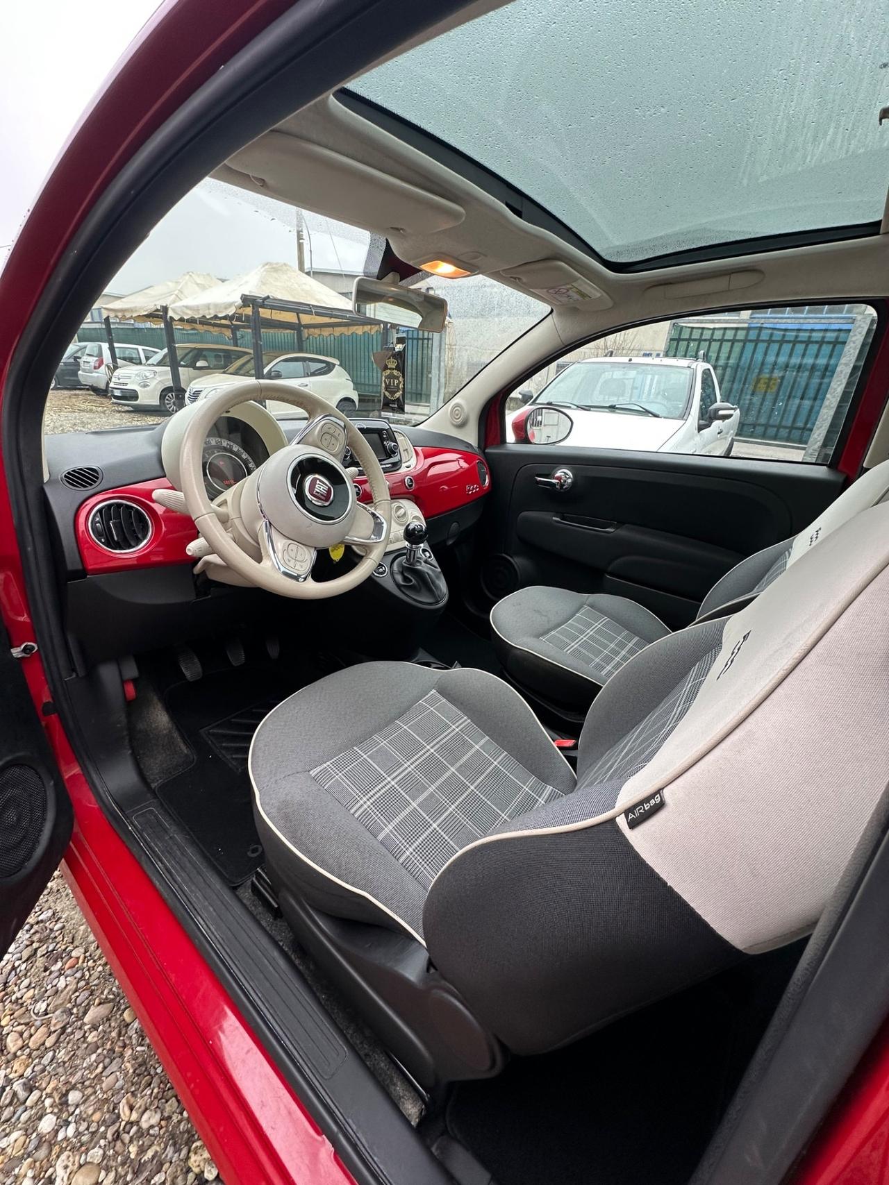 Fiat 500 1.2 Lounge con tetto panoramico