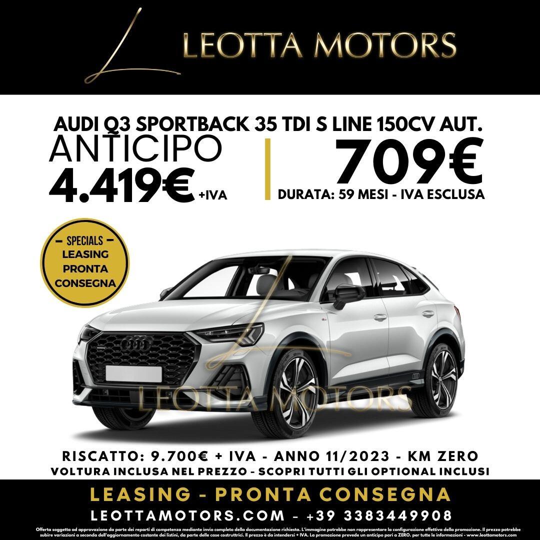 Audi Q3 SPORTBACK 35 TDI S LINE 150CV AUTOMATICO