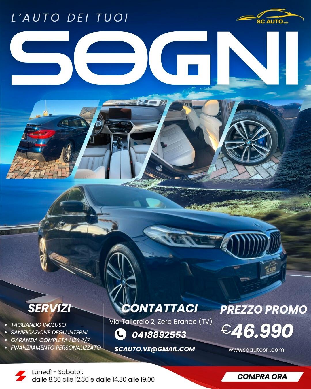 Bmw Serie 6 Gran Turismo 630d xDrive 48V Msport PREZZO CON FINANZIAMENTO