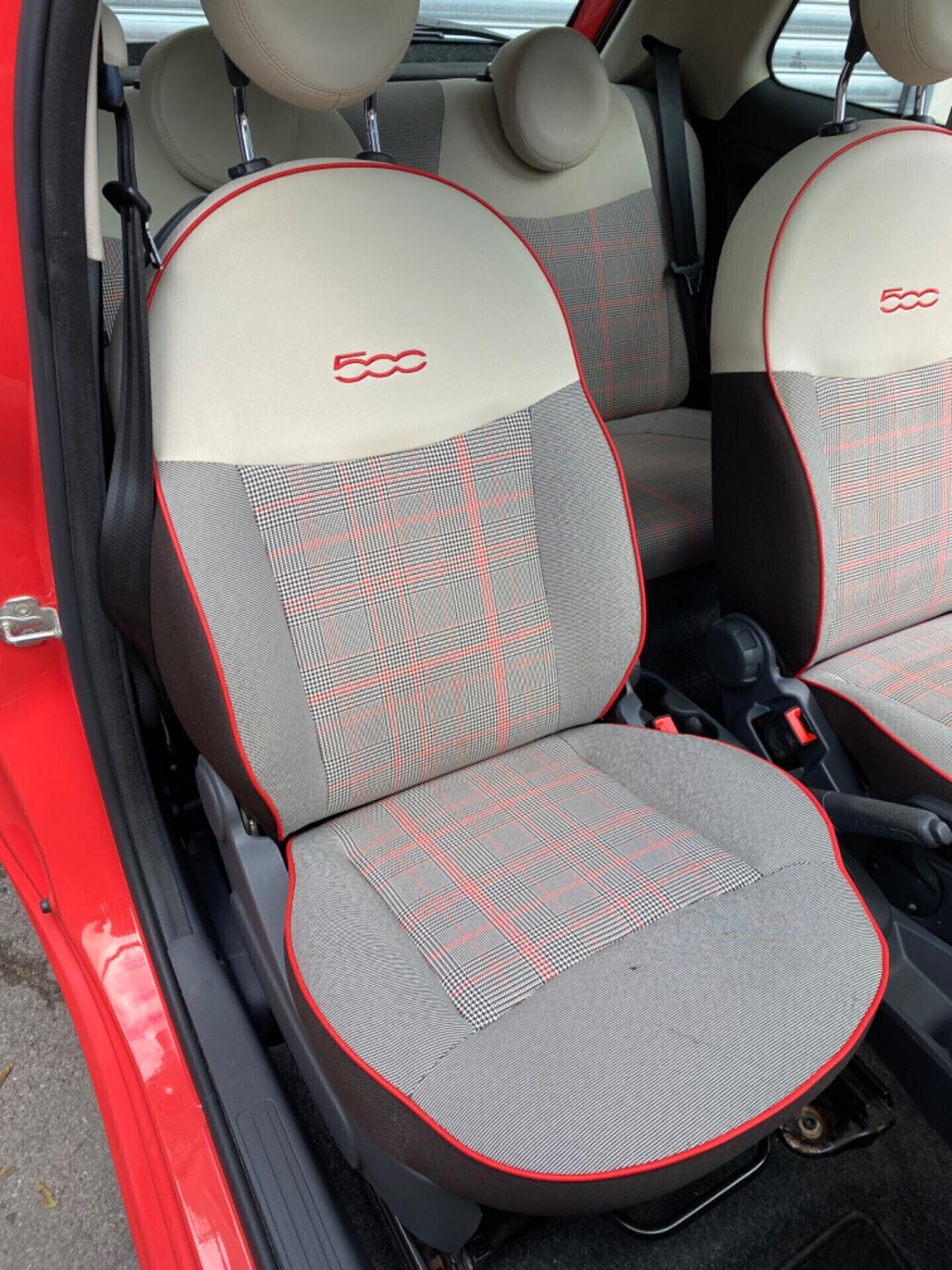 Fiat 500 1.2 GPL 69cv “Lounge” -ROSSO CORALLO