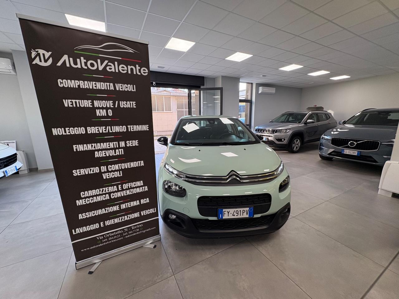 Citroen C3 1.2 benz 82cv 2019 km 29000 neopatentati