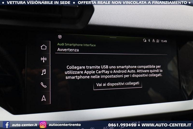 Audi A3 Sportback 35 TFSI Advanced LED 1.5 150CV