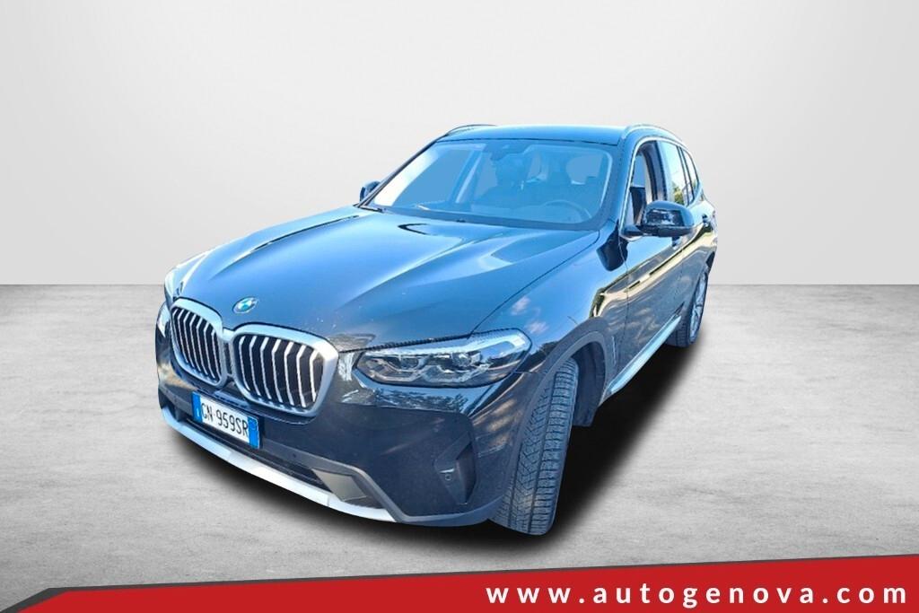 BMW X3 18D 150CV STEPTRONIC 48V S-DRIVE BUSINESS ADVANTAGE ( FARI LED - BMW DIGITAL COCKPIT - CRUISE - PELLE - NAVI - MIRROR - PARK ASSISTANT - TELECAMERA POST. - CERCHI 19 )