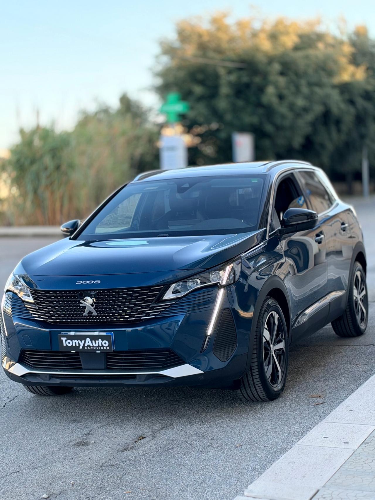 Peugeot 3008 1.5 bluehdi GT S con TETTO APRIBILE,VIRTUAL COCKPIT,APPLE CARPLAY,TELECAMERA 360,INTERNI ALCANTARA/P