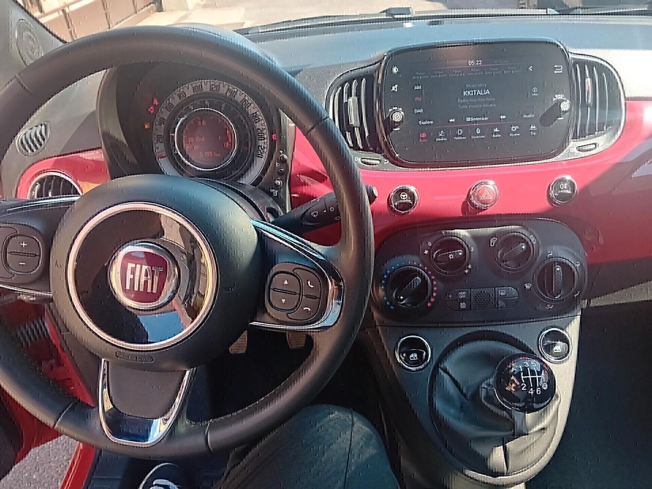 Fiat 500 1.0 Hybrid Red