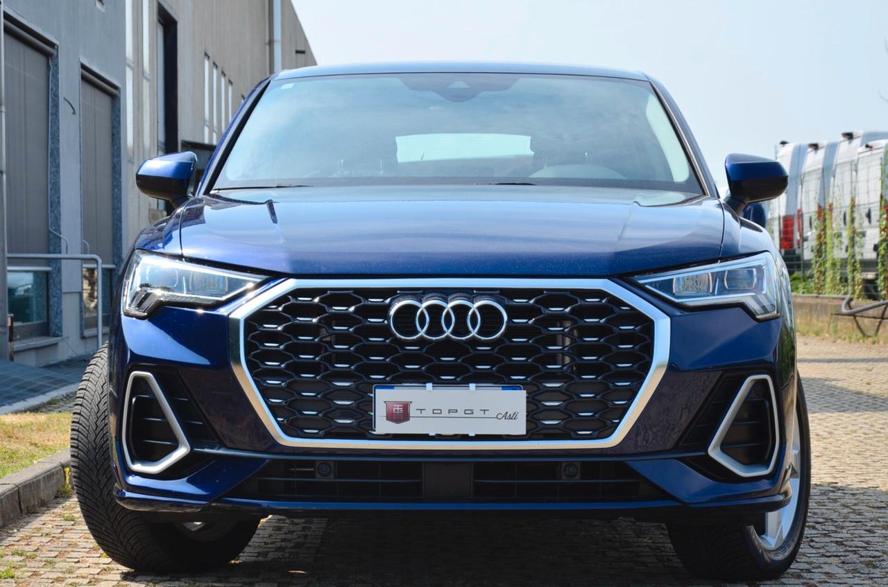 AUDI Q3 SPORTBACK 45 1.4 TFSI S-LINE EDITION 245cv S-TRONIC, GARANZIA AUDI 2/27, UFF ITALIANA, SERVICE AUDI, FULL LED, RETROCAMERA, APPLE ANDROID, PERMUTE