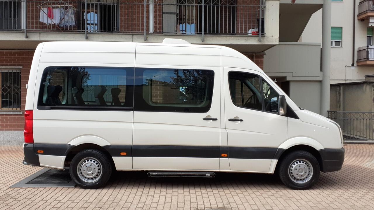 Volkswagen Crafter trasporto disabili doppia pedana tetto alto