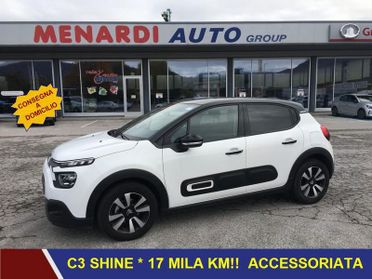 Citroën C3 PureTech 83 S&S Shine CERCHI LEGA+VETRI SCURI