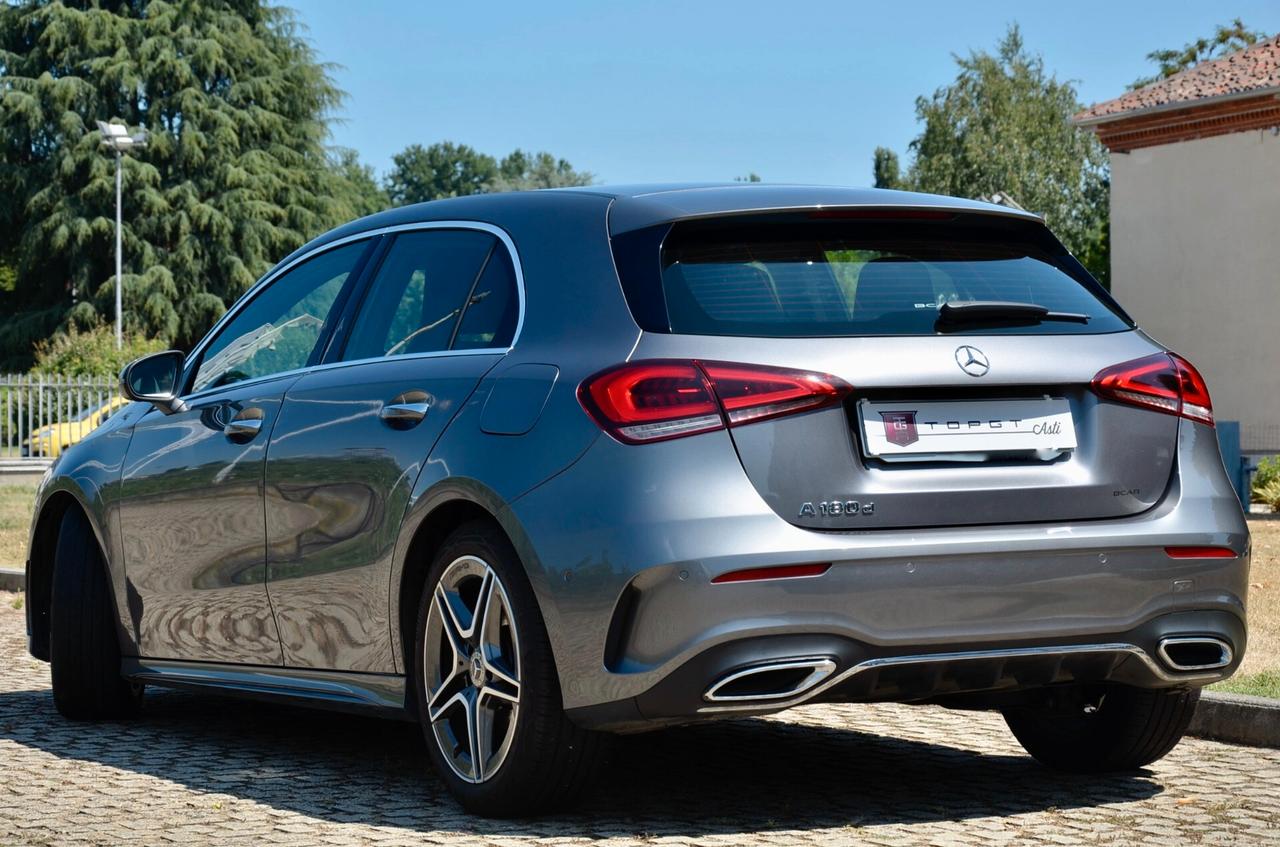MERCEDES-BENZ A 180d PREMIUM AMG LINE 116cv AUTO, SERVICE UFF MERCEDES, EURO 6D, NAVI, RETROCAMERA, LUCI AMBIENTE 64 COLORI, PERMUTE