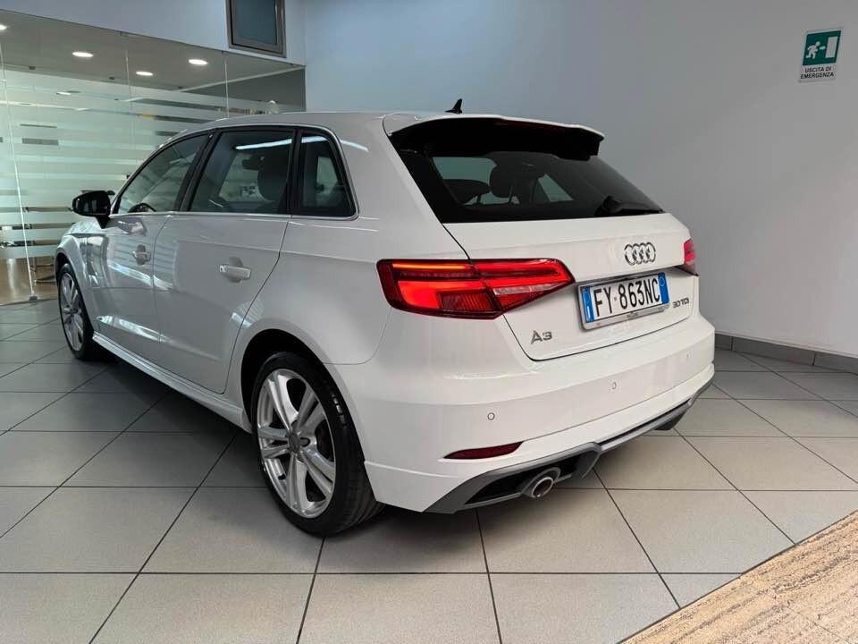Audi A3 SPB 30 1.6 TDI S tronic S-Line 116/CV 2019