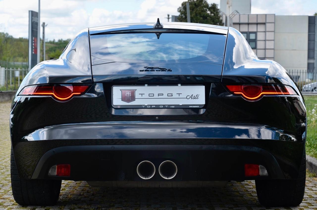 JAGUAR F-TYPE COUPE 3.0 V6 S/C 380cv AUTO, CRONOLOGIA SERVICE JAGUAR, UFF ITALIANA, EURO 6B, TETTO, HI-FI MERIDIAN, PERMUTE