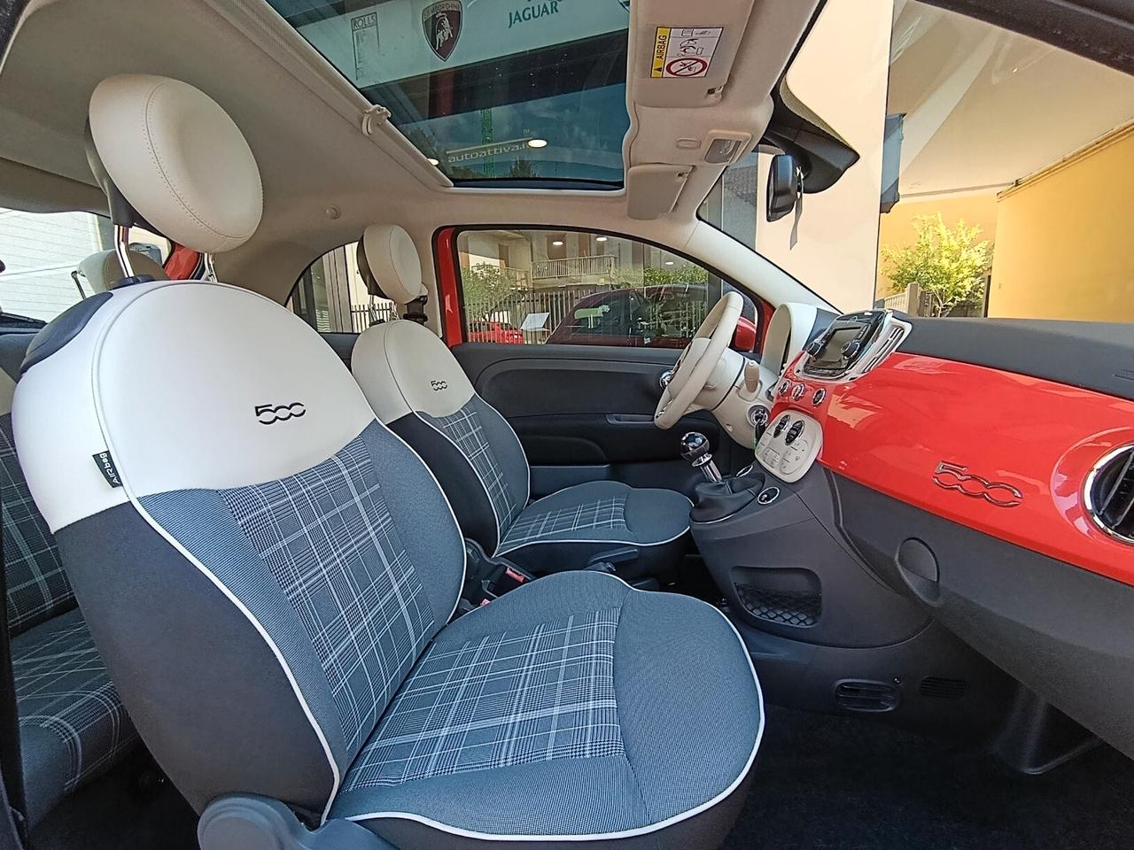 Fiat 500 1.2 Lounge Rosso Corallo km 36.317