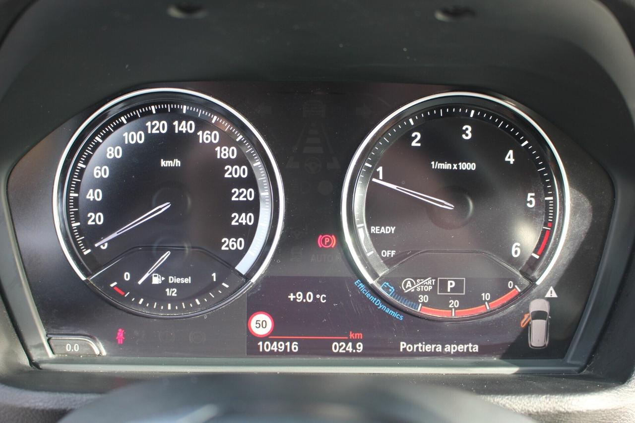 BMW X1 20d SPORT AUTO UNIPRO CRONO TAGLIANDI FULL LED TEC