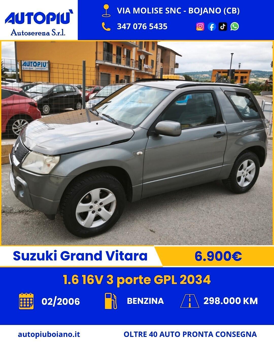 Suzuki Grand Vitara 1.6 16V 3 porte GPL 2034