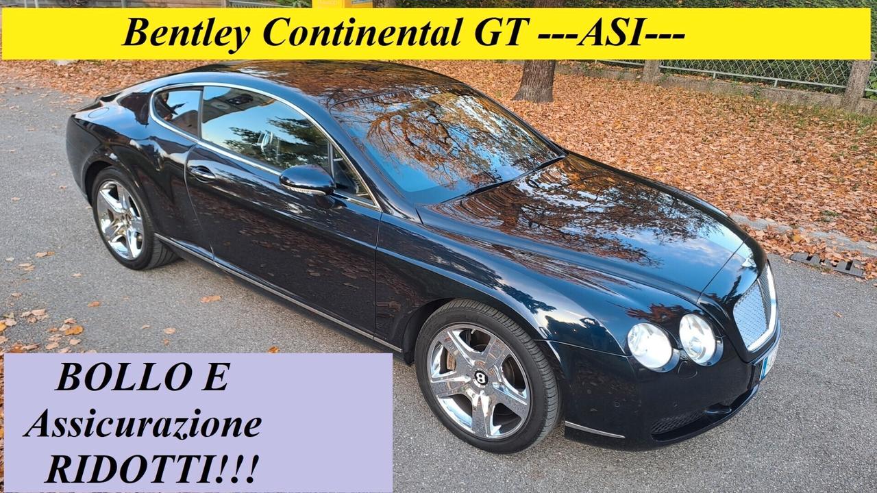 Bentley Continental GT --ASI---BOLLO E ASSICURAZIONE RIDOTTI