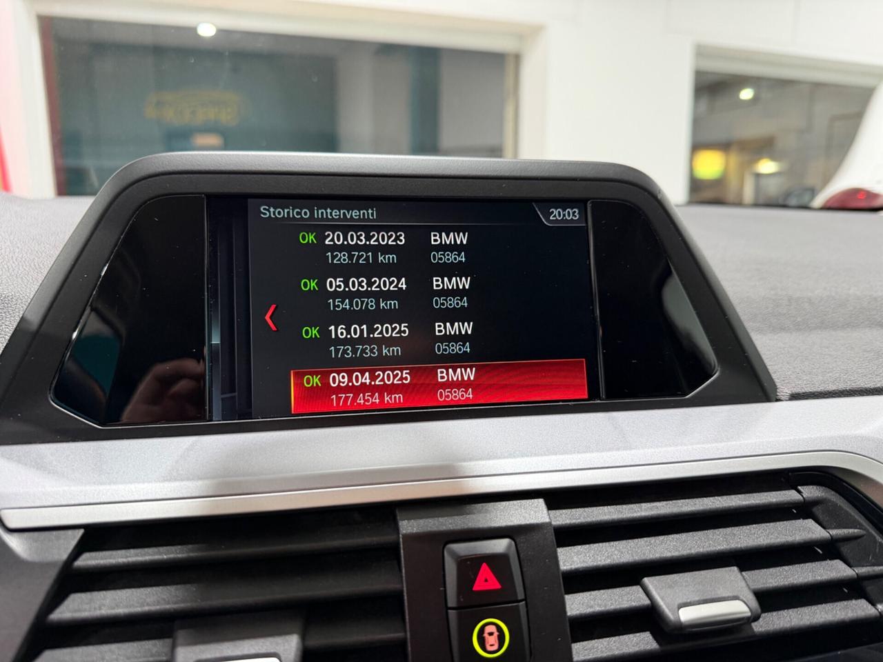 BMW X3 20D X-DRIVE 2018 *KM CERTIFICATI BMW *UNICOPROPRIETARIO