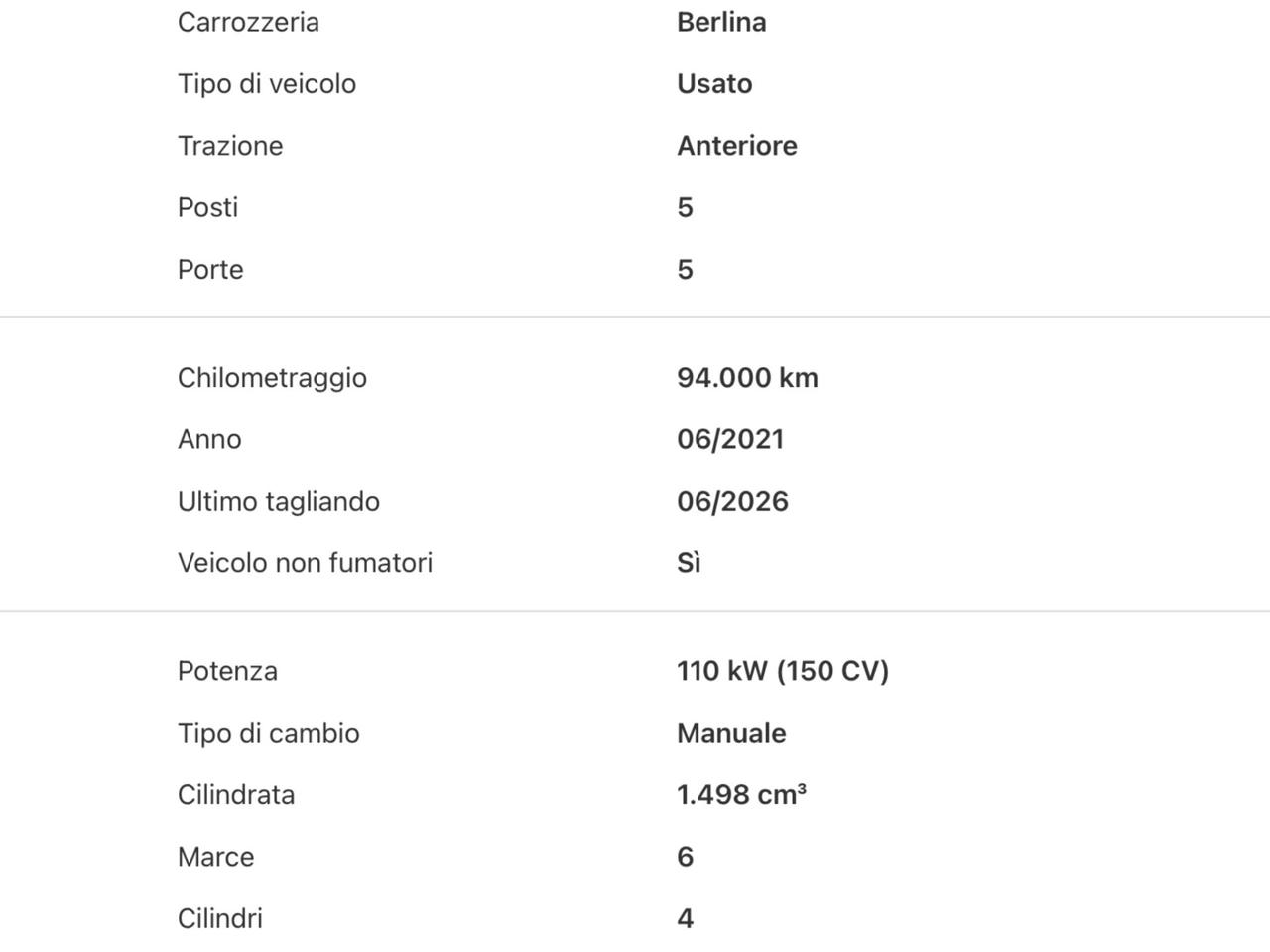 Audi A3 SPB 30 TFSI Business Advanced Perfetta