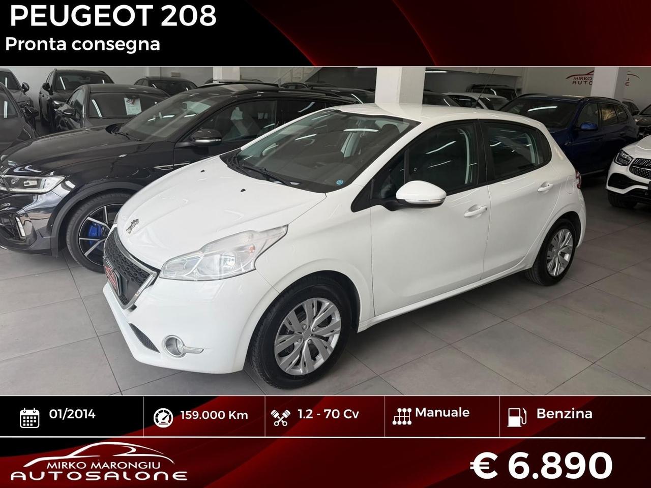 Peugeot 208 1.2 BENZ 5 porte FINANZIABILE