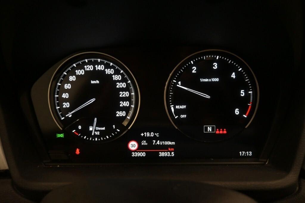BMW X1 16D 115CV 6M. S-DRIVE BUSINESS ADVANTAGE ( FARI LED - CRUISE - NAVI - PARK ASSISTANT - TELECAMERA POST. )