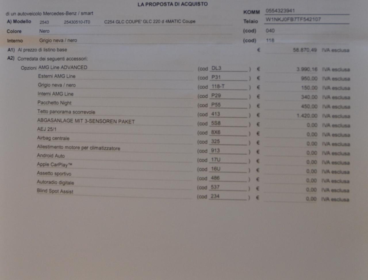 Mercedes-benz GLC 220 d 4Matic Mild hybrid Coupé AMG Line Advanced