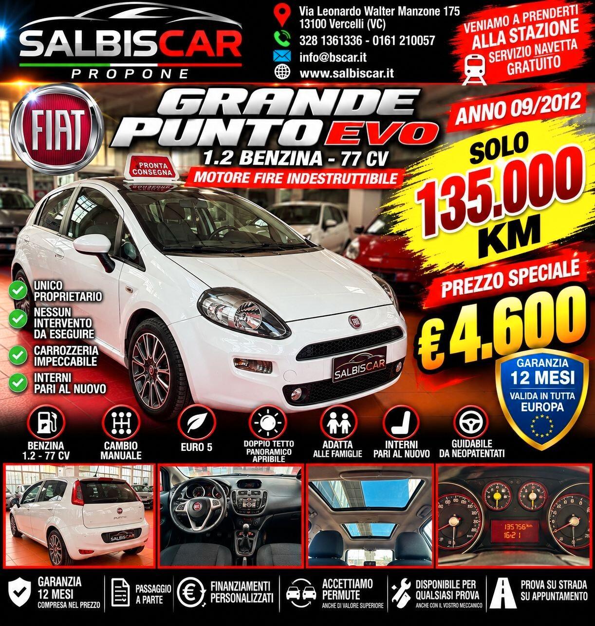 Fiat Punto Evo 1.2 5 porte S&S Dynamic