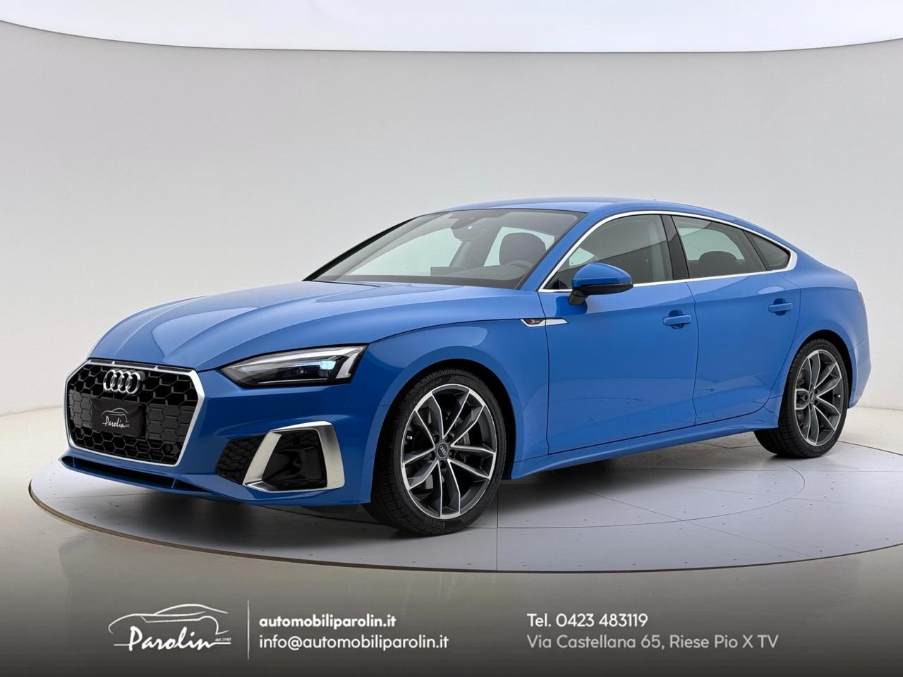 Audi A5 Sportback 40 2.0 tfsi mhev S-line edition S-tronic Blu Turbo
