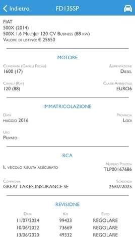 Fiat 500X 1.6 mjt 4x2 120cv NAVI