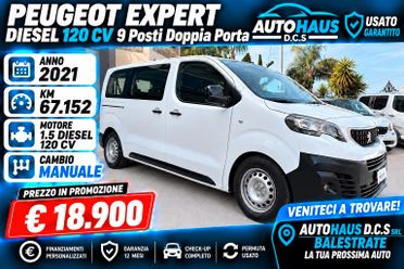 Peugeot Expert Diesel 120 CV 9 Posti Doppia Porta