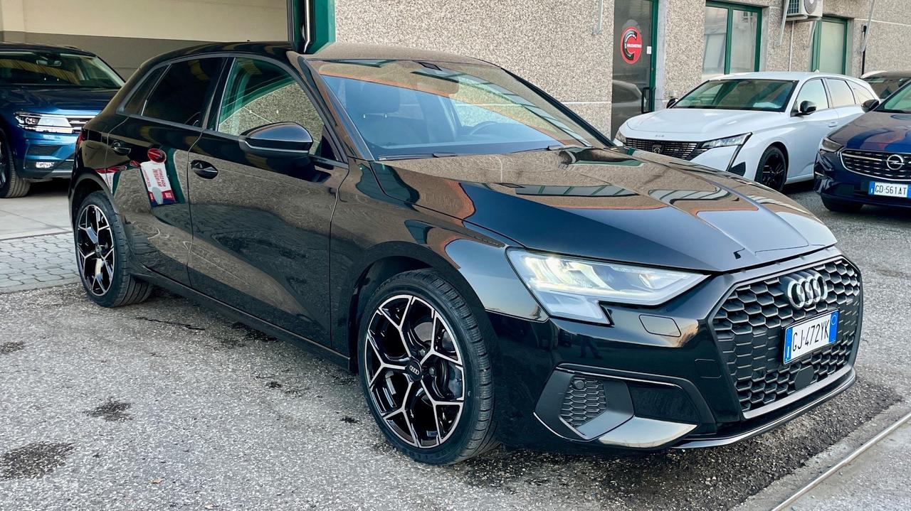 AUDI A3 SPORTBACK 2.0 TDI 30 116 CV - FULL LED, VIRTUAL COCKPIT, NEOPATENTATI
