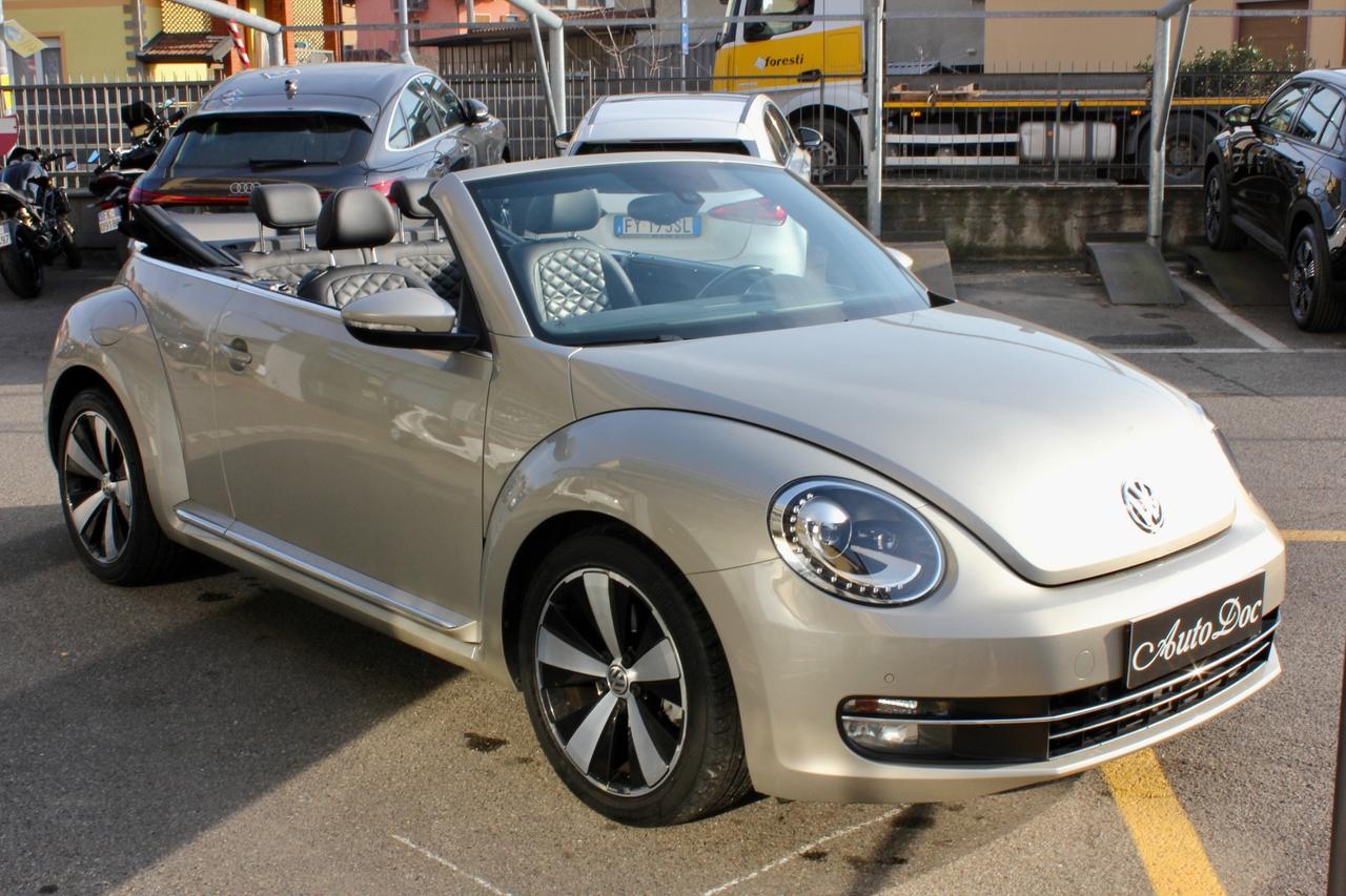 Volkswagen Maggiolino 1.4 tsi DSG cabrio 160cv fullled navy pelle traforata
