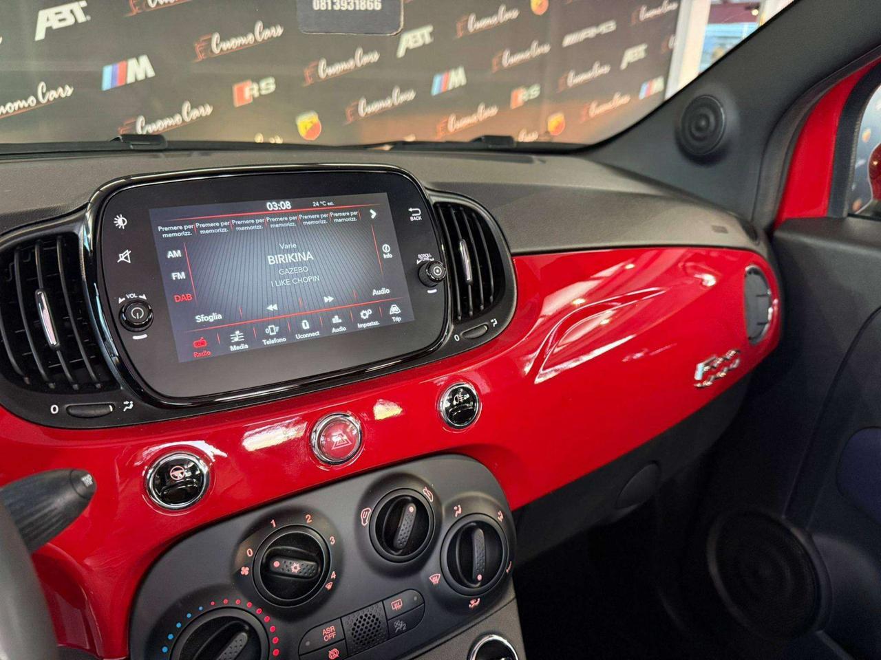 Fiat 500C 1.0 Hybrid Red