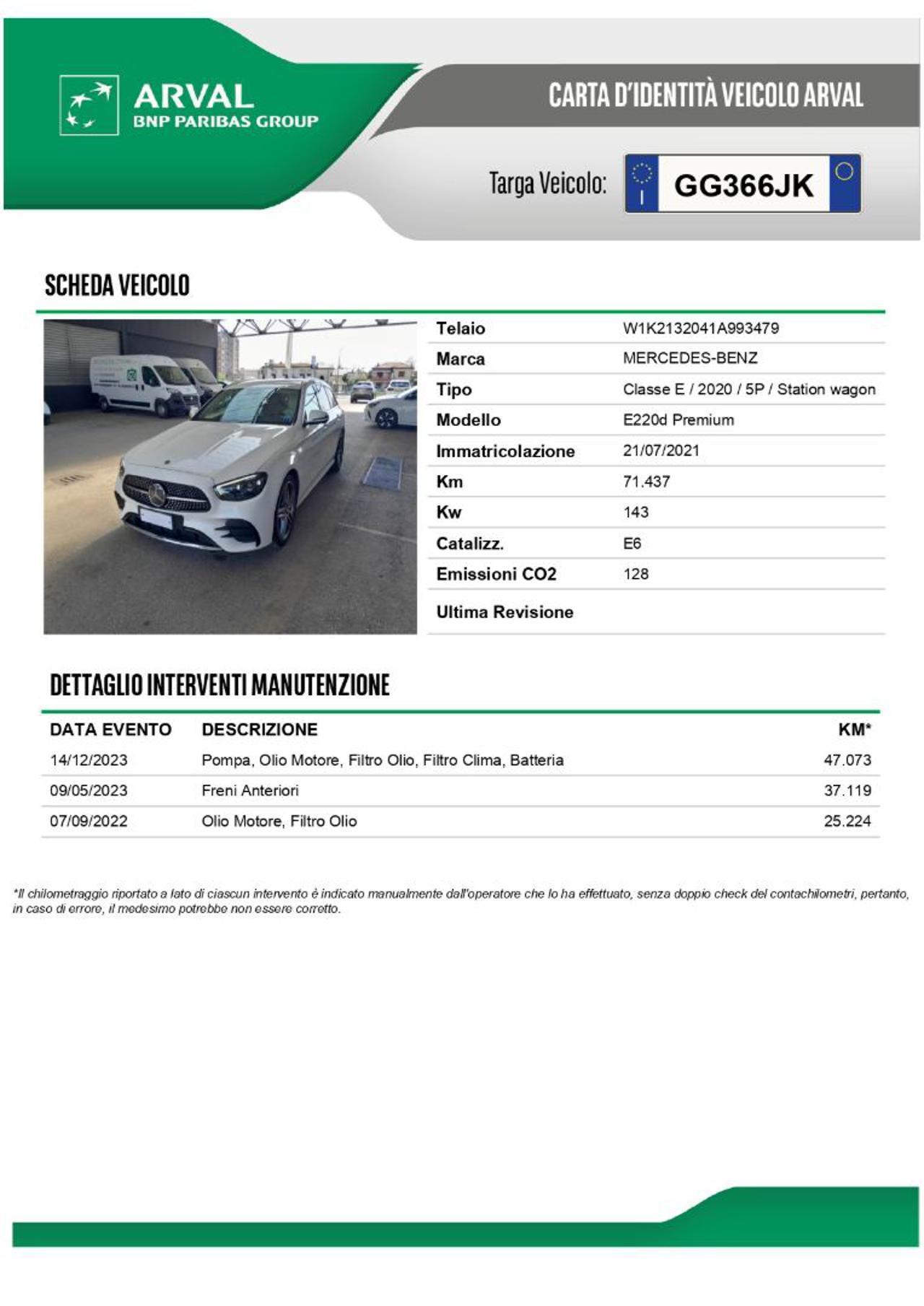 MERCEDES-BENZ E 220 d SW Auto Premium AMG Restyling-Gancio-Multibeam
