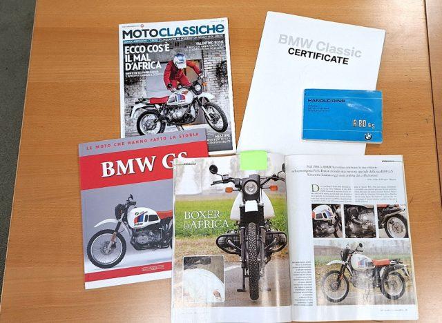 BMW R 80 G/S Paris Dakar CERTIFICATA BMW-BOOKSERVICE-ITALIANA DA SEMPRE