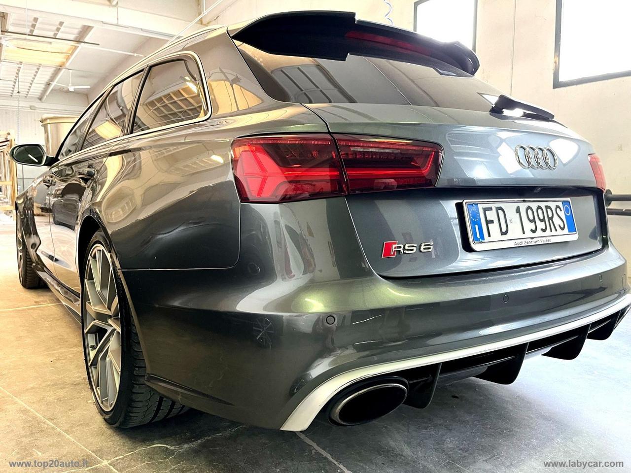 AUDI RS6 PERFORMANCE TETTO PELLE CARBOCERAMICI TETTO PELLE FRENI CARBO HOTSPOT WIFI