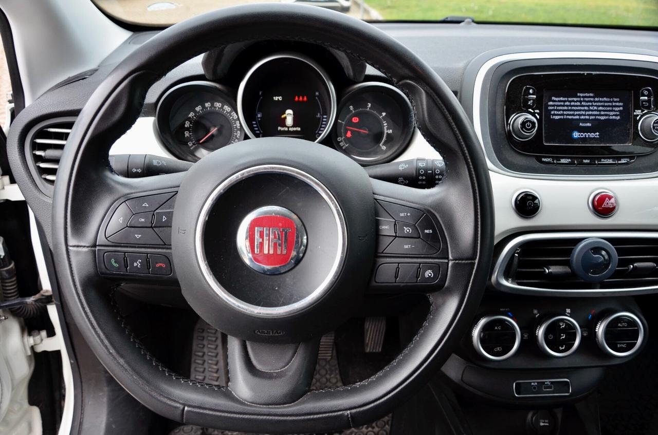 FIAT 500X 1.6 MJT LOUNGE 120cv, UNICOPROPRIETARIO, EURO 6B, FARI XENO, NAVI, PERMUTE