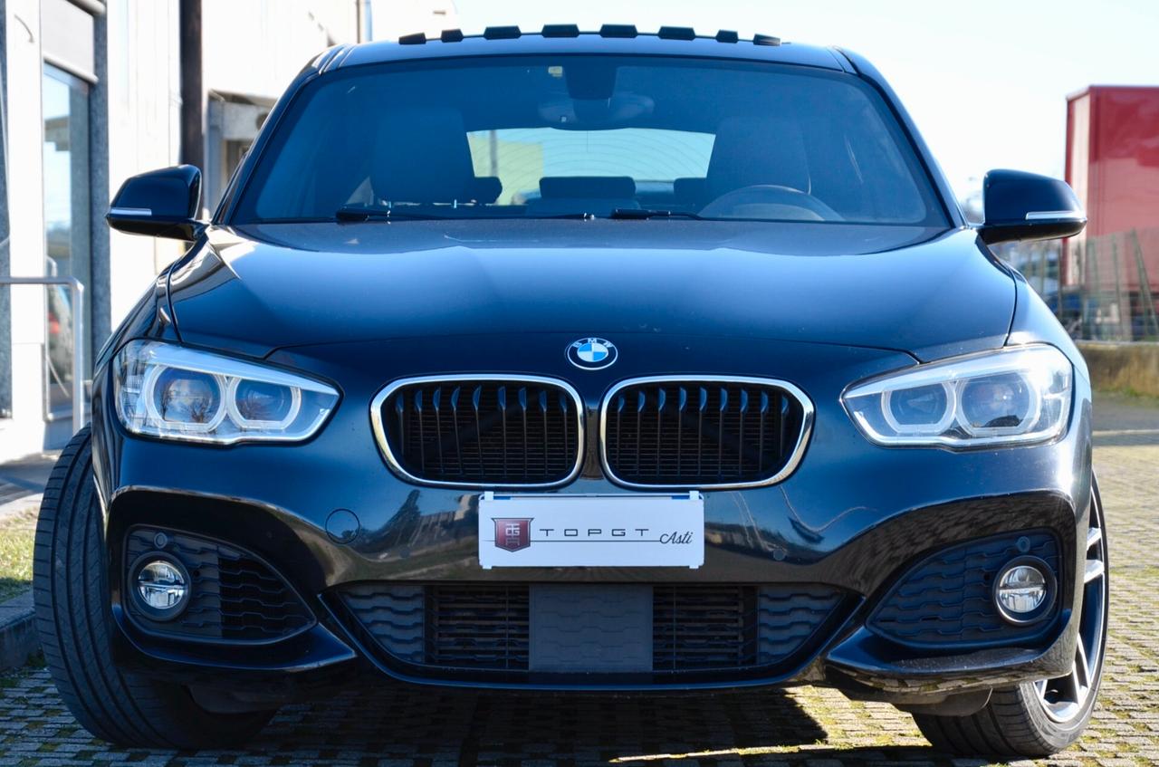 BMW 118i MSPORT 5p 136cv AUTO, TETTO, UFF ITALIANA, EURO 6D, NAVI, FULL LED, 18", PERMUTE