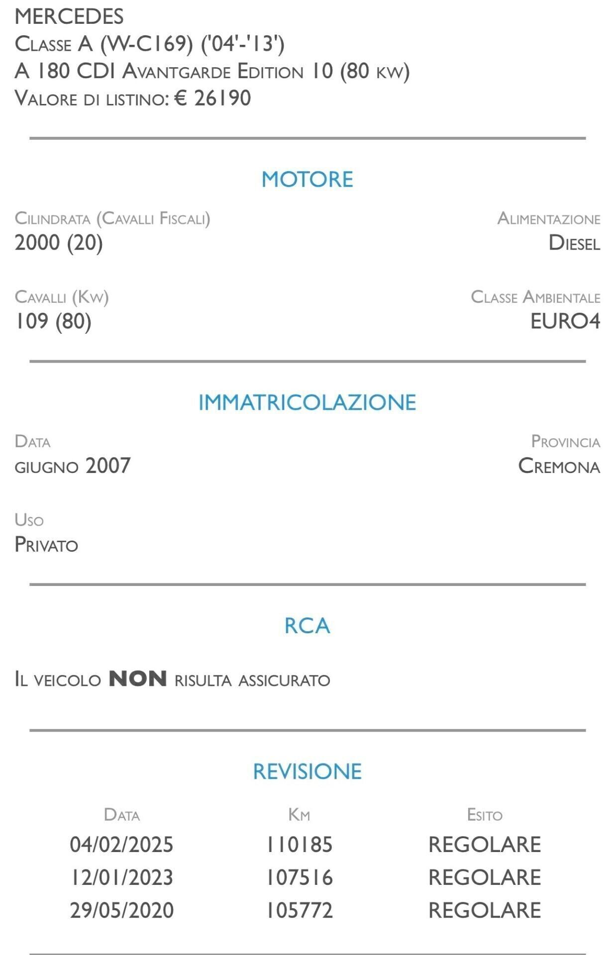 Mercedes-benz A 180 CDI Elegance - UNICO PROPRIETARIO