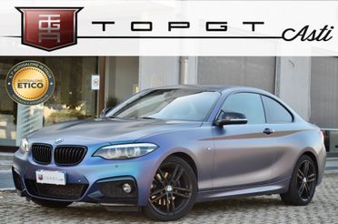 BMW 220d COUPE XDRIVE MSPORT 190cv AUTO, UFF ITALIANA, EURO 6B, SCARICO, VOLANTE CARBONIO, FULL LED, PERMUTE