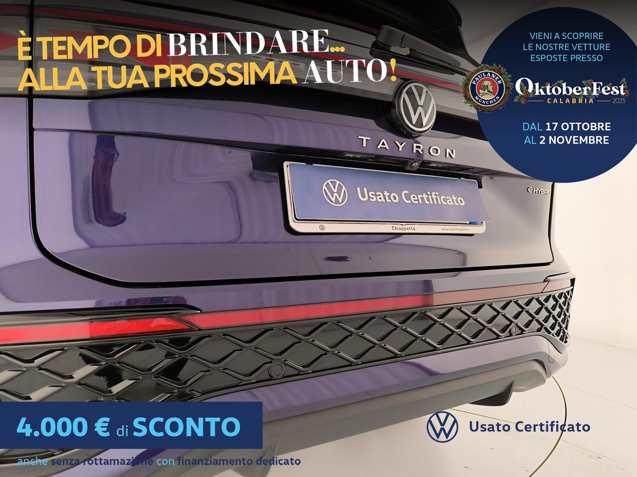 Volkswagen Tayron 1.5 tsi ehybrid r-line plus 204cv dsg