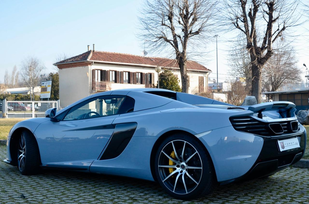 MCLAREN 650S SPIDER 3.8 SSG7, SERVICE UFF MCLAREN, EURO 6B, CARBOCERAMICA, SCARICO AKRAPOVIC, HI-FI MERIDIAN, PERMUTE