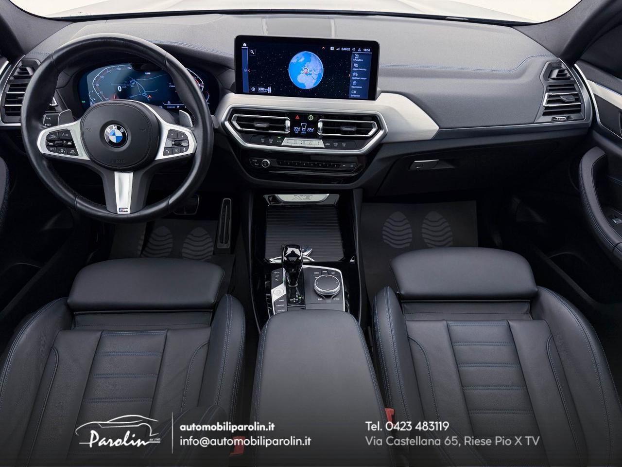 BMW X3 xDrive30d mhev 48V MSport Tetto-Pelle-ACC-360°