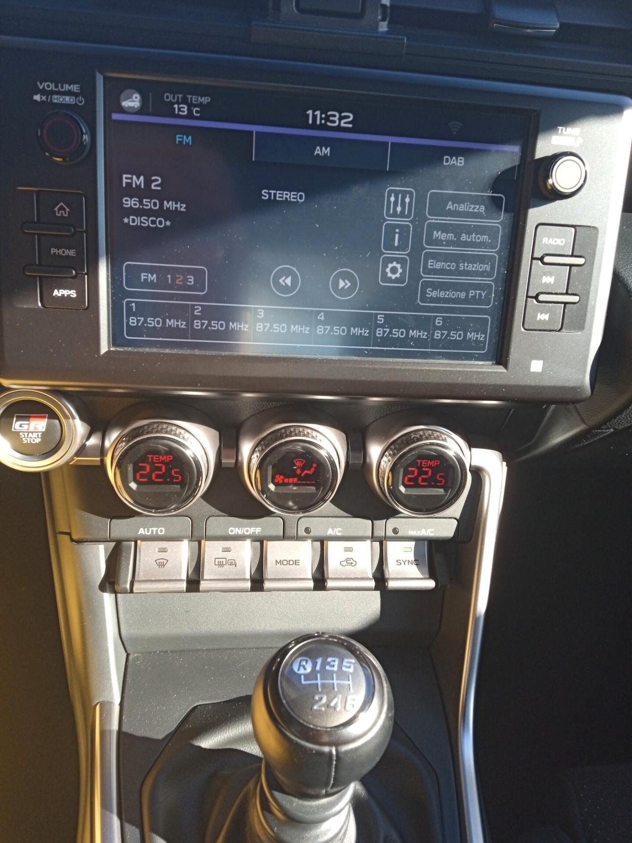 Toyota GR86 PREMIUM SPORT FULL LED 18" APPLE CAR PLAY RETROCAMERA PELLE/ALCANTARA PRONTA CONSEGNA