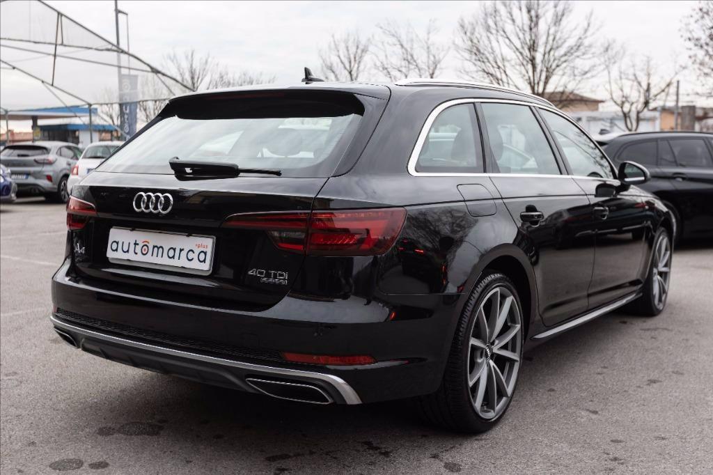 AUDI A4 Avant 40 2.0 tdi S Line edition quattro 190cv s-tronic del 2019