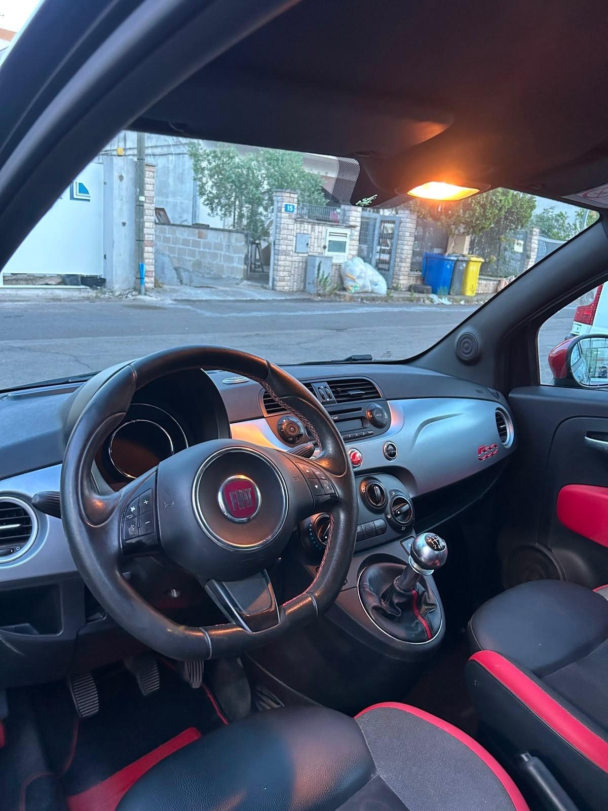 Fiat 500s 1.2 -2015 BLACK&RED